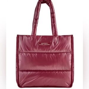 Marc Jacobs Puffer Tote Bag in Burgundy